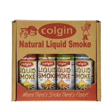 Colgin Liquid Smoke Bundle - Hickory, Mesquite, Apple, & Pecan Flavors (4 Oz Each) For Home Cooks And Bbq Enthusiasts | Assorted
