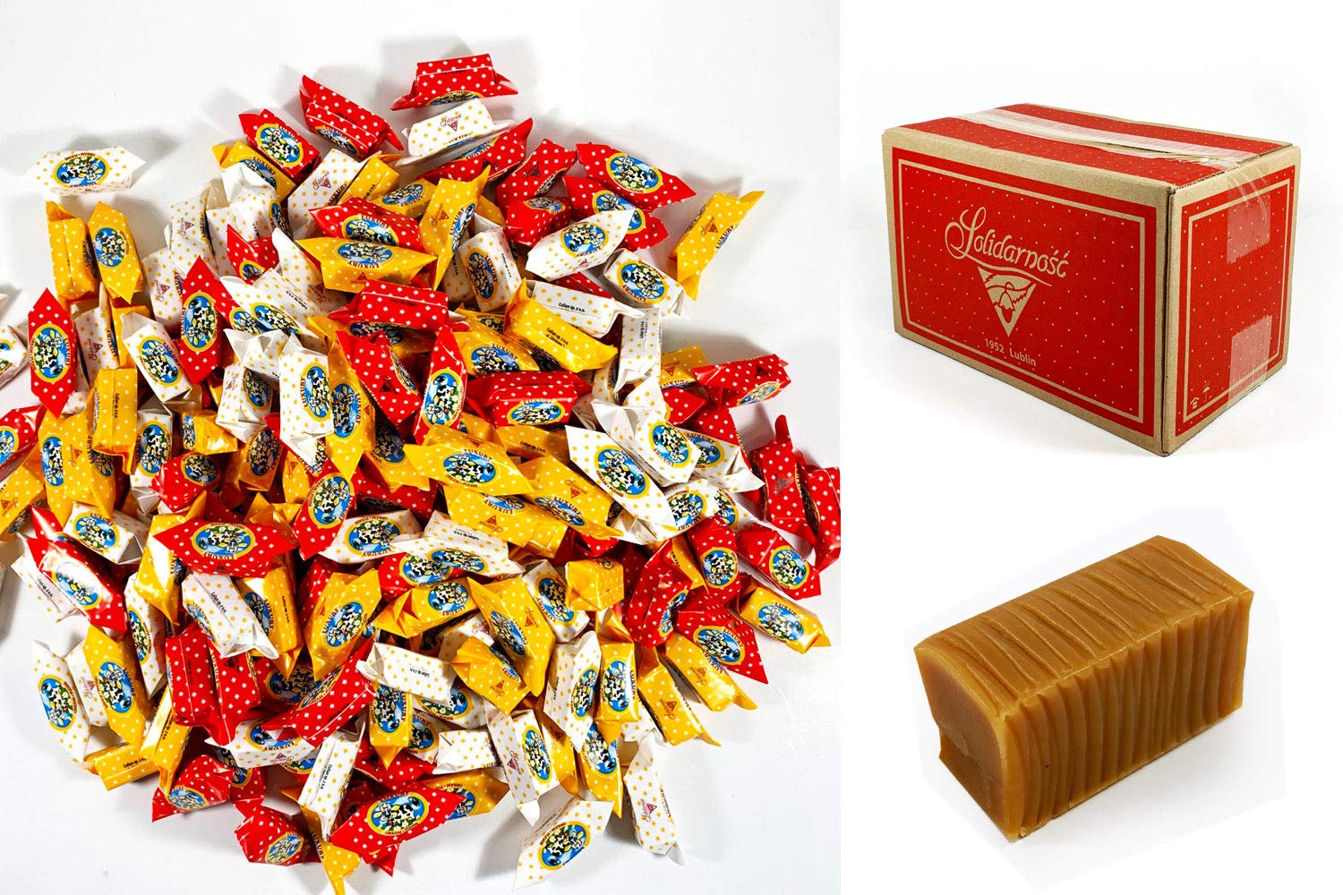 Korovka Soft Toffee, Classic Polish Milk Fudge Loose Candies 3 kg | 6.6 lb