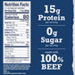 Wild River Beef Jerky, Old Fashioned 100% Gluten Free Protein Snacks, Savory Meat Snack, 15g Protein, 4 Count (3.5 Ounce Each)