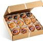 Fruit Danish Pastries | Christmas Holiday Corporate Food Gifts In Gift Box |12 Individually Wrapped Assorted Fruit Filled Cinnam