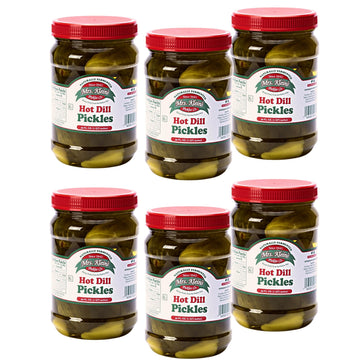 Mrs. Klein's Hot Pickles - Spicy Dill Pickles Made with Natural Ingredients - Kosher, Low Carb and Gluten Free -Wholesale Hot Pi