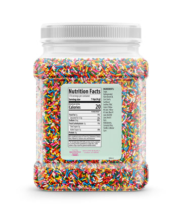 Unpretentious Rainbow Sprinkles (4 Cups) Colorful Jimmies, Decorative & Fun Dessert Topping For Baking