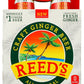 Reeds Ginger Brew Soda, Zero Sugar, 12 Fl Oz, 4 Pack