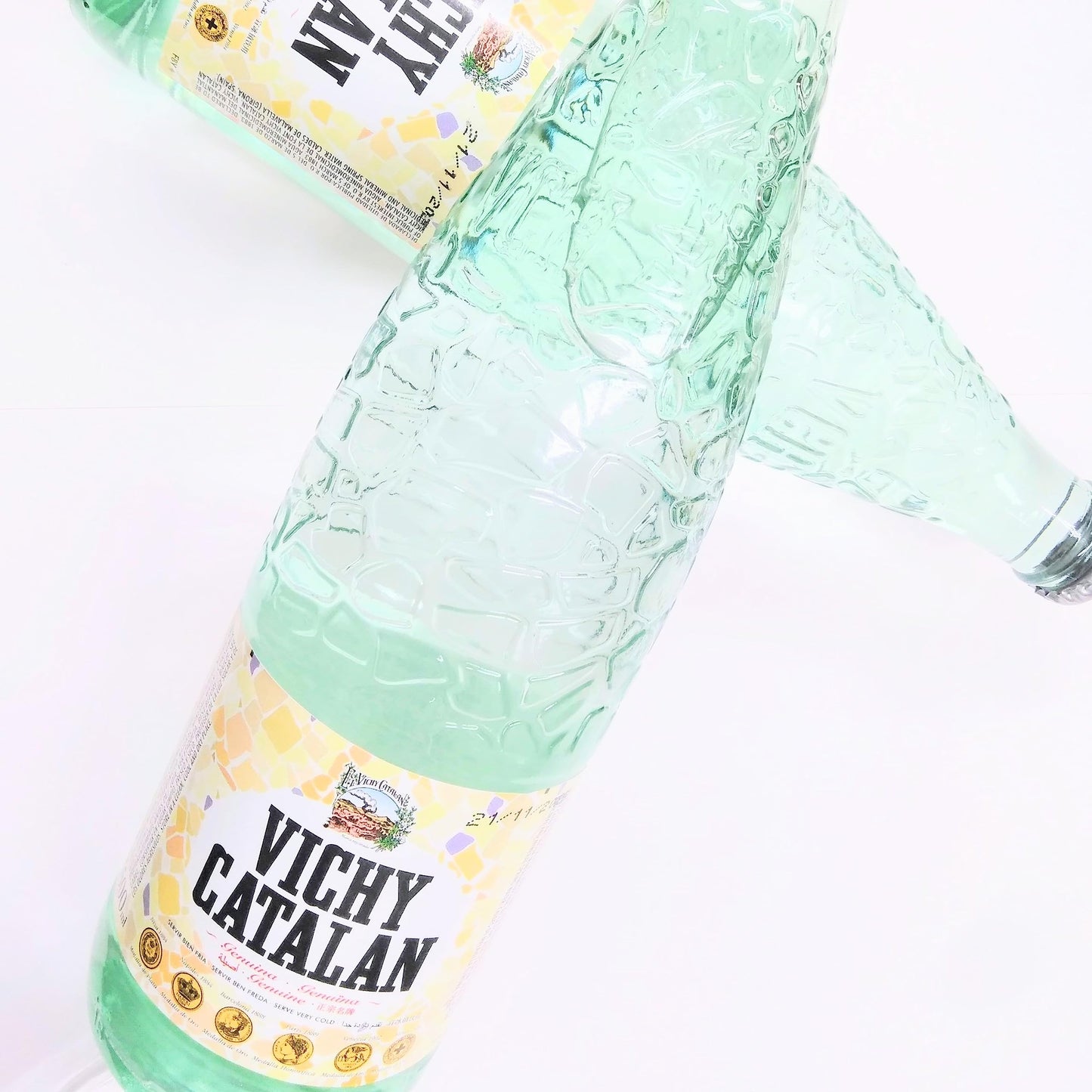 Vichy Catalan Mineral Water Glass Bottles, 500ml (16.90 fl oz), Pack of 20