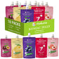 Hethstia Konjac Jelly Pouch Drinkable Variety Pack - Low Calorie, Gluten-Free, Vegan, Keto, Vitamin C, 10 Pack - Lychee, Blueber