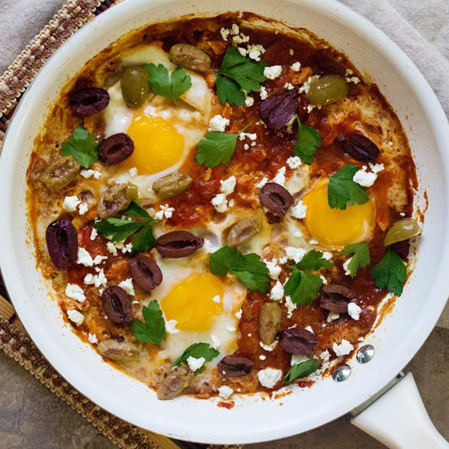Wild Garden Ready-To-Use Marinade  Gourmet Tunisian Shakshouka Simmer Sauce  Authentic Recipe with No Additives  No Preservatives  Perfect for Eggs! 7.05oz (Pack of 6)