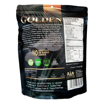 Golden Premium Quality Coconut Macaroons Slices - 12 Oz (340 G), Natural Super Fruit With No Additives Or Sugar Added In A Resea