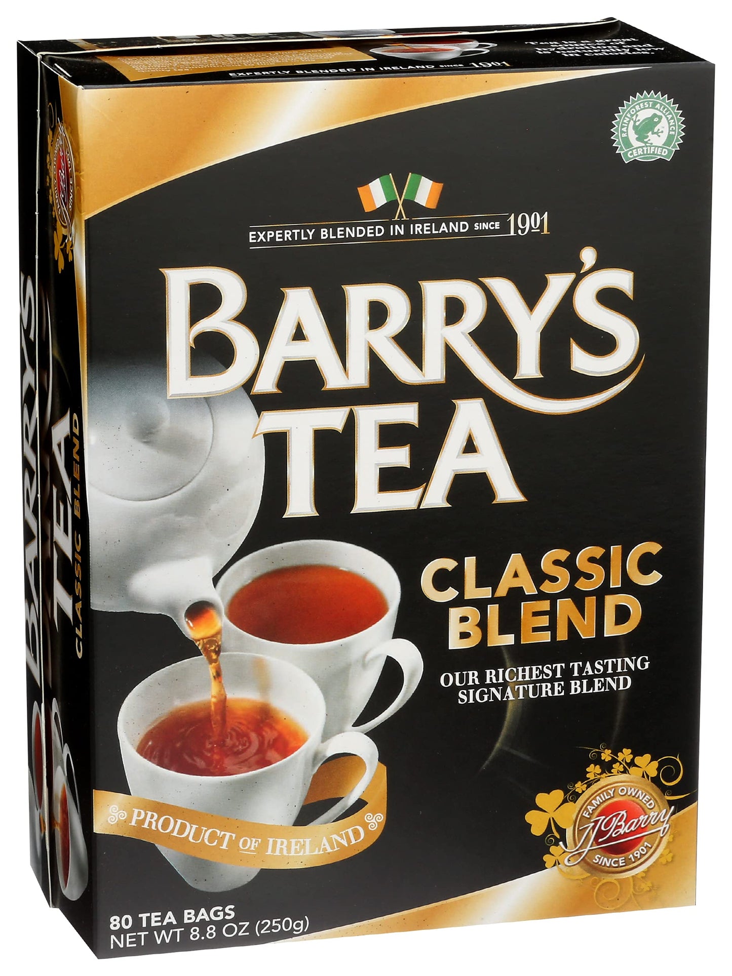 Barry'S Tea Bags, Classic Blend, 80 Count, 8.8 Oz, (00102506)