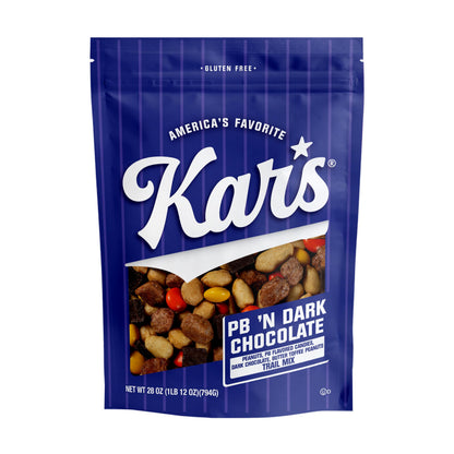 Kars Nuts Peanut Butter N Dark Chocolate Trail Mix, 28 oz - Resealable Pouch (Pack of 1), Gluten-Free Trail Mix Snack