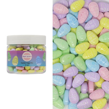 Mystic Sprinkles Easter Candy Shapes Sprinkles (Easter Egg Mix, 2oz Jar)