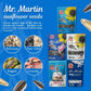 MR. MARTIN Freshly Roasted Unsalted Sunflower Seeds To Eat - Non-GMO, Kosher, Crunchy, Delicious, Vegan, Keto Friendly, Low Sodi