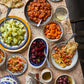 Mina Spicy Pitted Olive Mix, 12.5 Oz - Premium Handpicked Moroccan Olives With Red Chili Pepper Harissa, Keto Friendly Spicy Oli