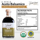 Giusti Organic Balsamic Vinegar of Modena - 2x 250ml, Balsamic Vinegar of Modena Black, Pack of 2