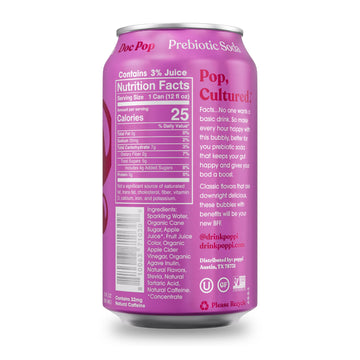 poppi Sparkling Prebiotic Soda, Apple Cider Vinegar & Cola Flavors, 12oz (Pack of 12), Low Calorie, Multicolored