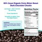 Pascha Organic Extra Dark Chocolate Chunks - 85% Cacao Bittersweet - Vegan, Keto-Friendly Baking Chunks - Rainforest Alliance Ce