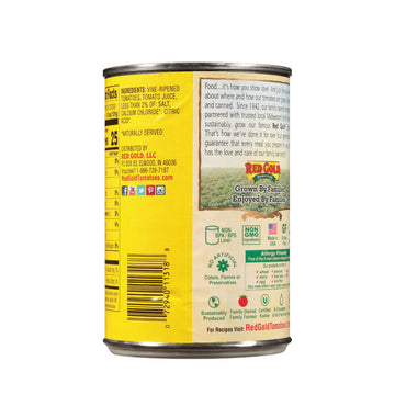 Red Gold Petite Diced Tomatoes, Kosher and Gluten Free, 14.5 Ounce Cans, 6-Pack