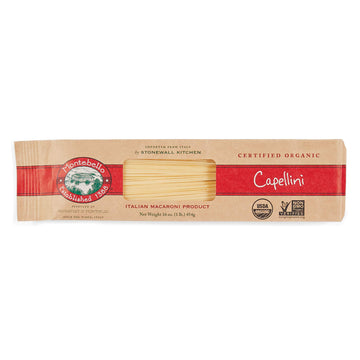 MONTEBELLO Organic Capellini Pasta, 16 Ounce (1 lb), Yellow
