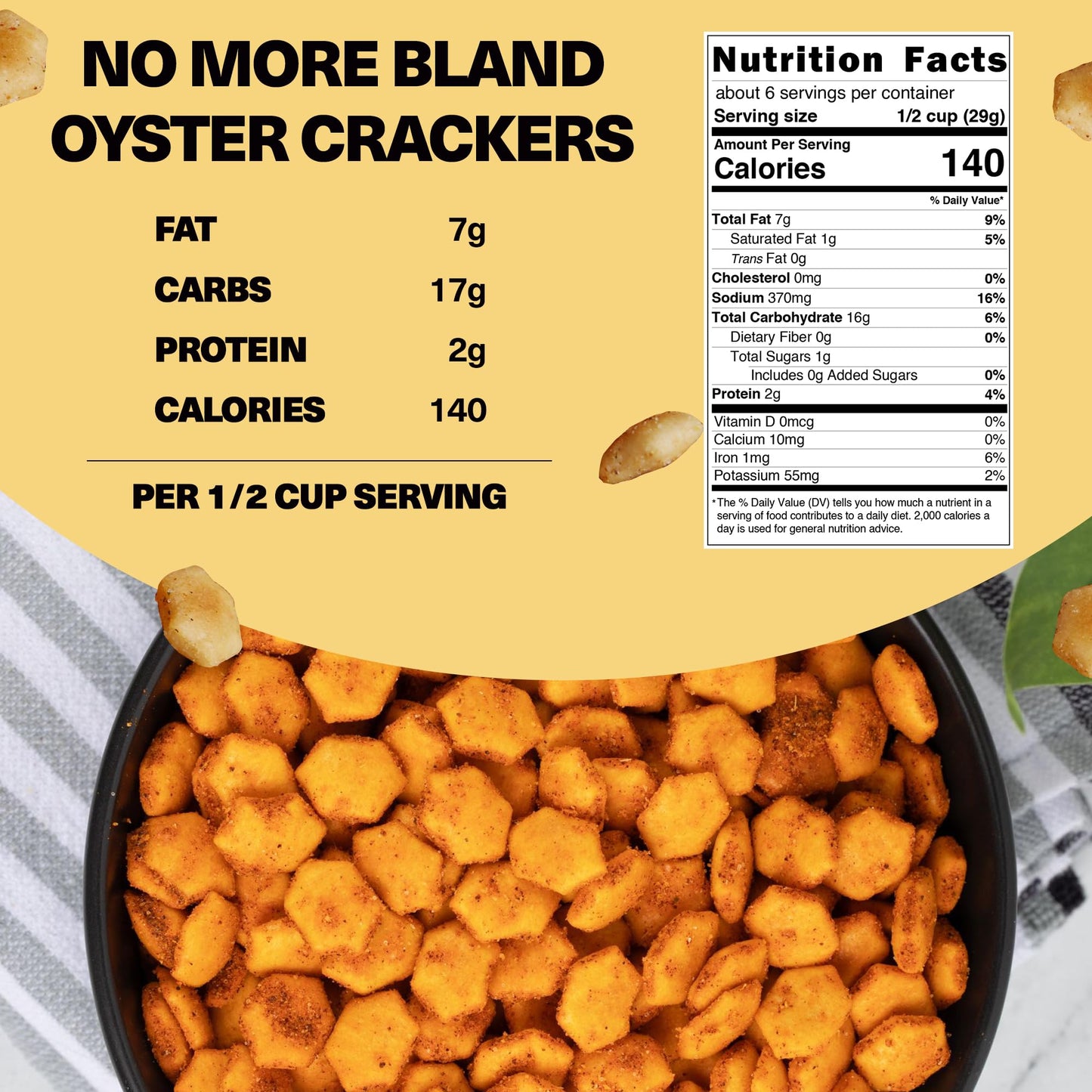 Wicked Mix Mini Puffed Soup & Oyster  ers, Savory Snacking Mix, 6 Oz (Pack of 3)