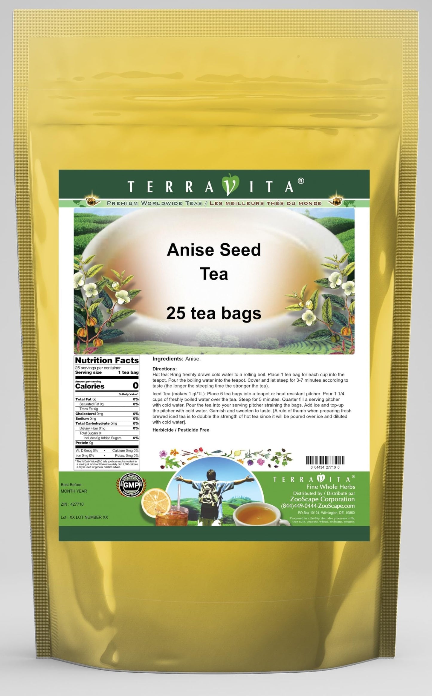 Anise Seed Tea (25 tea bags, ZIN: 427710)