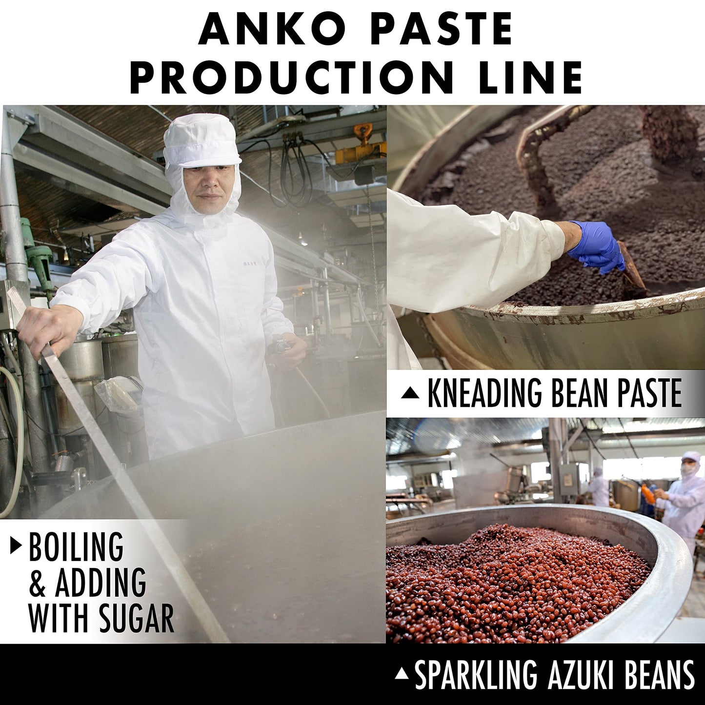 Red Bean Paste, Adzuki Beans, Japanese Mochi Rice Cake Anko, Strained Koshian -Vegan & Gluten-Free 17.6Oz(500G)?Chaganju?