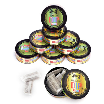 TeaZa Energy Pouches - Smokeless Chewing Alternative with Fruit Flavors, 8 Pack