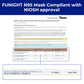 Funight N95 Mask 20 Pack Niosh Certified Respiratory Particulate Filtering Face Mask Personal Protective Use Comfortable Protect