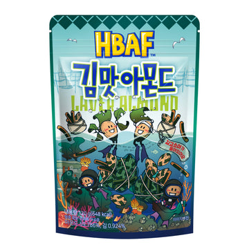 [Official Gilim Hbaf] Korean Seasoned Laver Almonds Nut Snack | Kids, School, Office, Trip Snack | Pre-Workout Snack | Asian Sna
