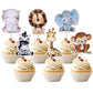 36 Pcs Jungle Animals Cupcake Toppers Lion Monkey Zebra Hippo Giraffe Elephant Forest Theme Cupcake Picks For Safari Animals The