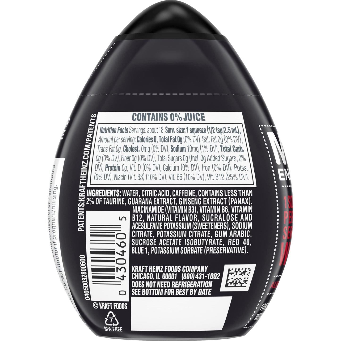 Mio Energy Black Cherry Water Enhancer, 1.62 Fl Oz, Pack of 6