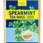 TeeLux Spearmint Tea Bags, Herbal Caffeine-Free Mint Tea, 100 Count