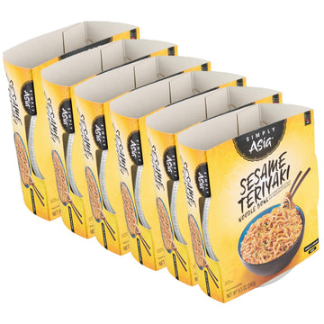 Simply Asia Sesame Teriyaki Noodle Bowl, 8.5 Oz (Pack Of 6)