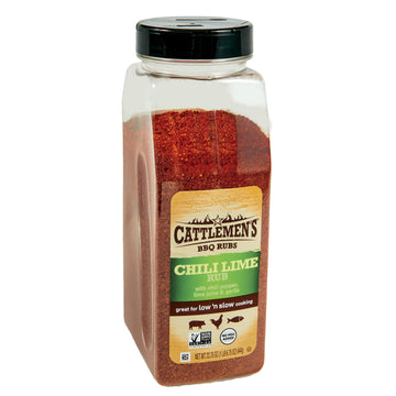 Cattlemen'S Chili Lime Rub, 22.75 Oz - One 22.75 Ounce Container Of Chili And Lime Rub Made Of Sea Salt, Chili Pepper, Garlic, A