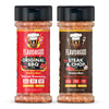 Flavor God Rubs Combo Pack - Dry Rub Seasoning Gift Set, 4 Pack - Original BBQ, Jamaican Jerk, Honey BBQ, Low Sodium