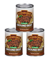 Keystone Meats All Natural Heat and Serve Ground Beef 14 oz - Fully Cooked Canned Meat - Ready to Eat - 5-Year Shelf Life - Pant