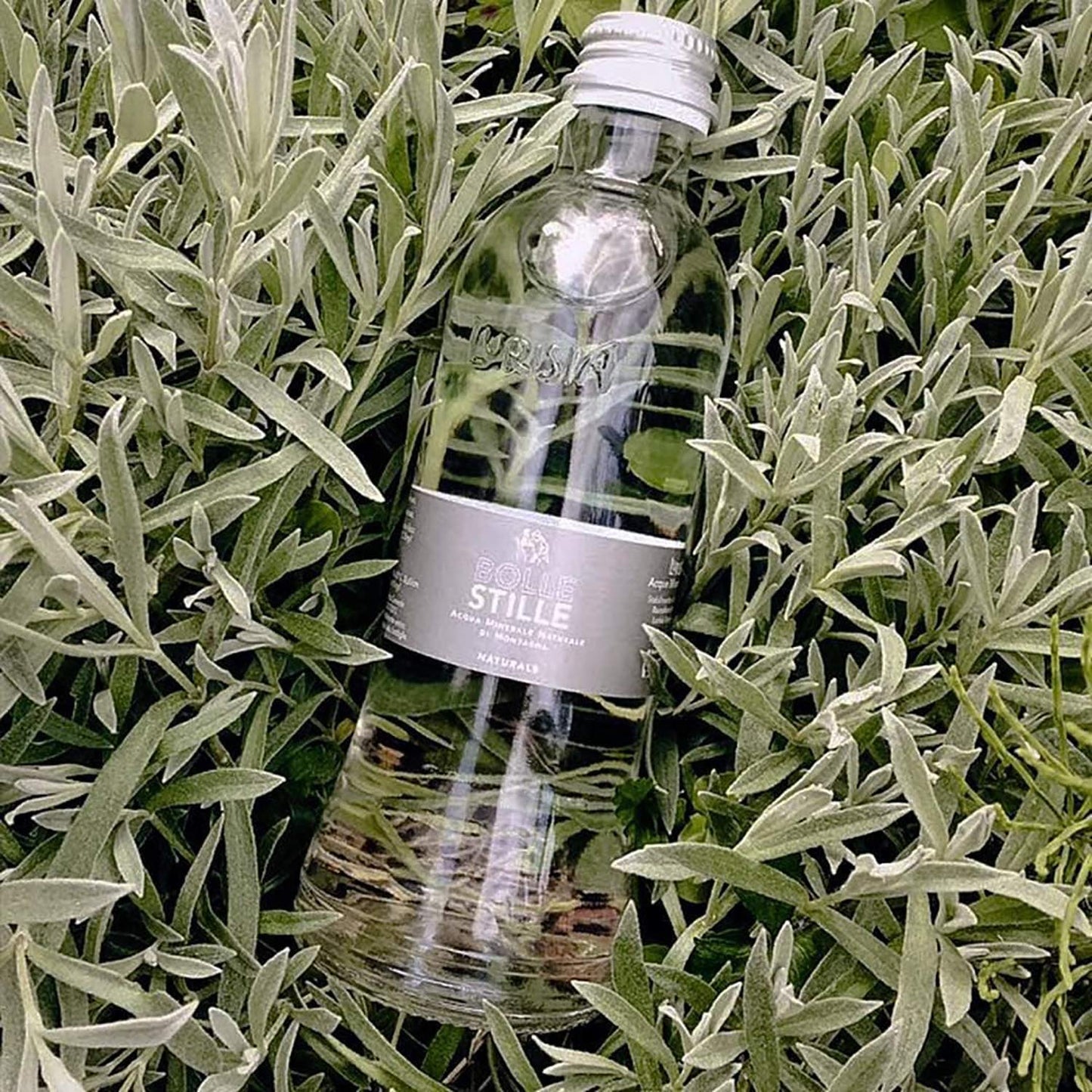 Lurisia Natural Spring Mineral Water, Non-Sparkling, 11.2 fl oz, Pack of 5 Glass Bottles