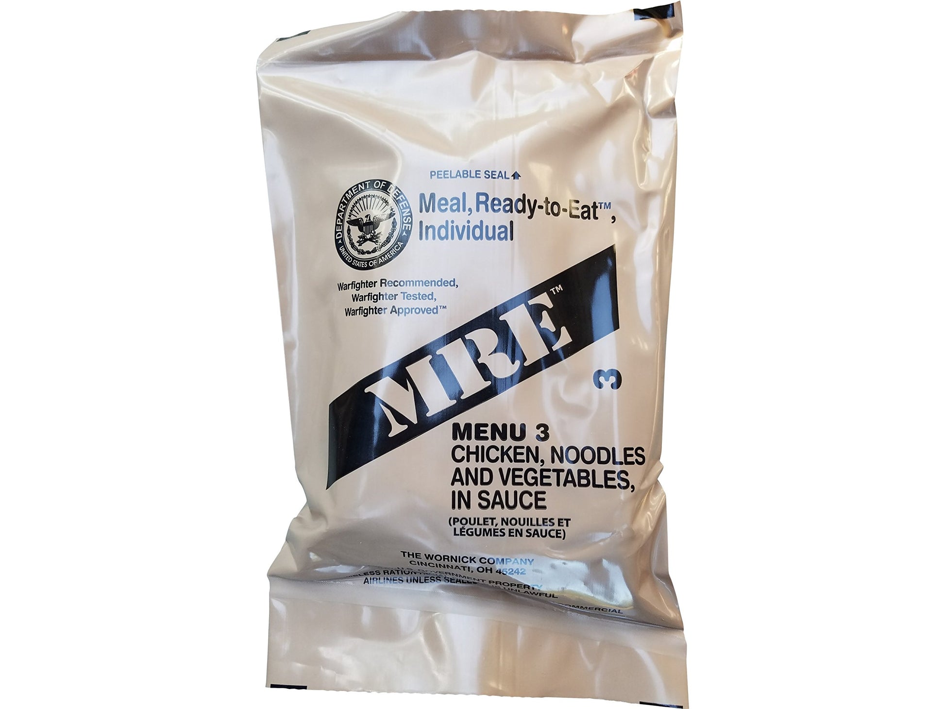 Ultimate 2018 Us Military Mre Complete Meal Inspection Date January 2018 Or Newer (Chicken Noodle)