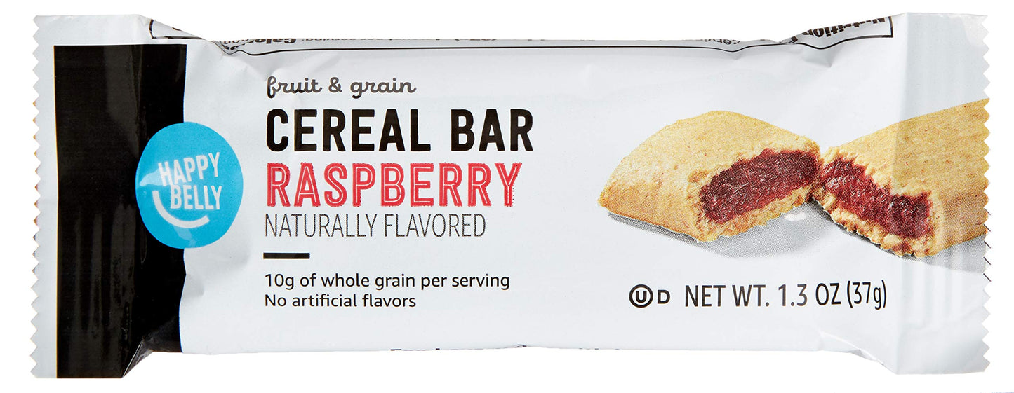 large online retailer Grocery Fruit & Grain Cereal Bars, Raspberry, 8 Count, 1.3 Oz per Bar, Pack of 1