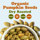 Food to Live Organic Dry Roasted Pumpkin Seed Kernels, 8 Pounds - Non-GMO, Unsalted, Oven Roasted Whole Pepitas, No Oil Added, S
