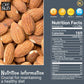 Almonds | Dry Roasted Unsalted Almonds | 5 Lb | No Salt, No Oil All-Natural Protein | Packed In New York Zip-Seal Bag For Exceptional Freshness By Oh Nuts
