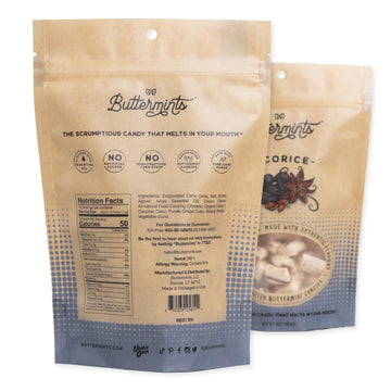 Buttermints Licorice, Butter Mints Gluten-Free Candy Soft Butter Taste, Unexpectedly Scrumptious (4 Servings)