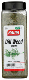 Badia Dill Weed Seasoning Herb for Fish, Pickles & Salads, 7 oz, Gluten Free, Kosher