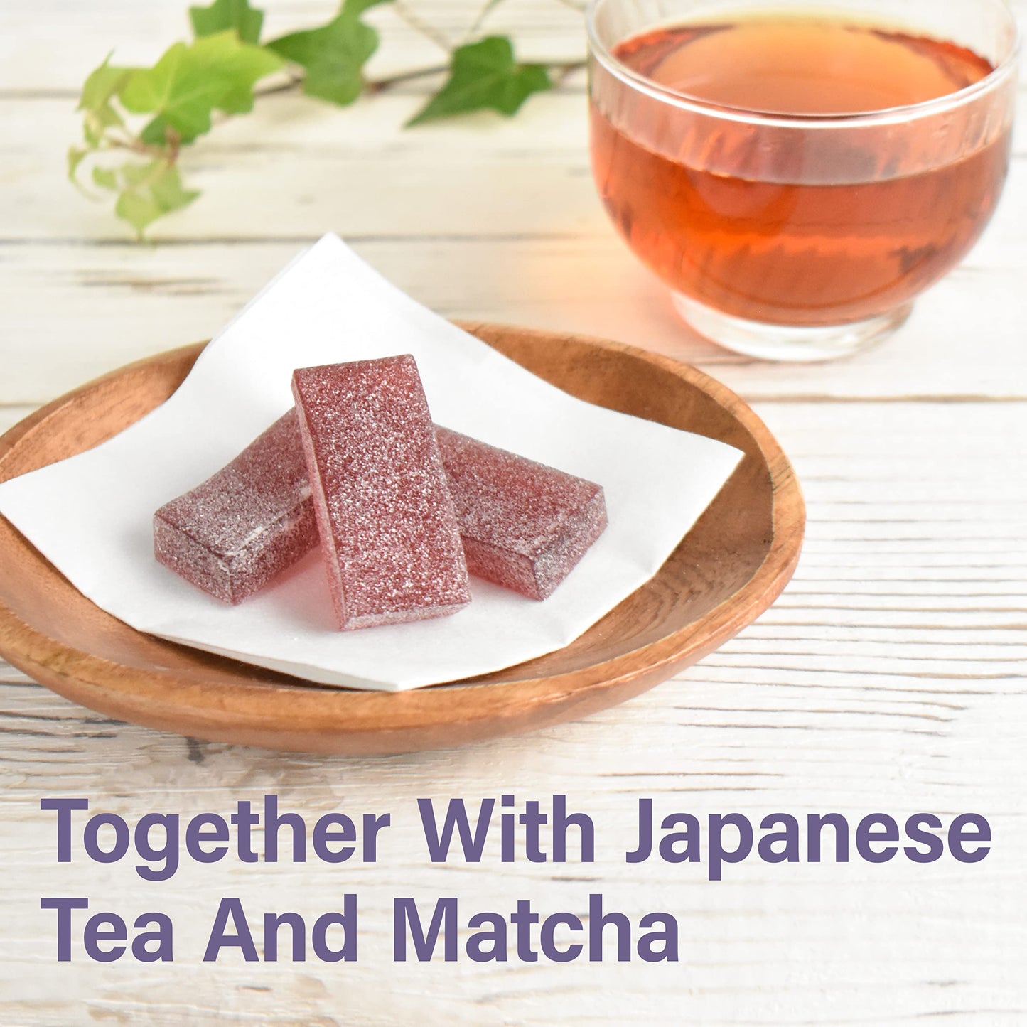 Jelly Fruit Mochi, Japanese Traditional Candy, Individually Wrapped, Artisanal Handworks, Juicy Grape, 300G?Yamasan?