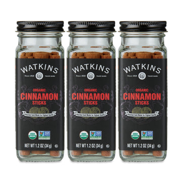 Watkins Organic Cinnamon Sticks, 1.2 Ounce, 3 Count