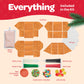 Gingerbread House kit [Set of 8] Mini Village Gingerbread Decorating House Kit Fun Holiday Activity for Kids, Ease Crafted Groov