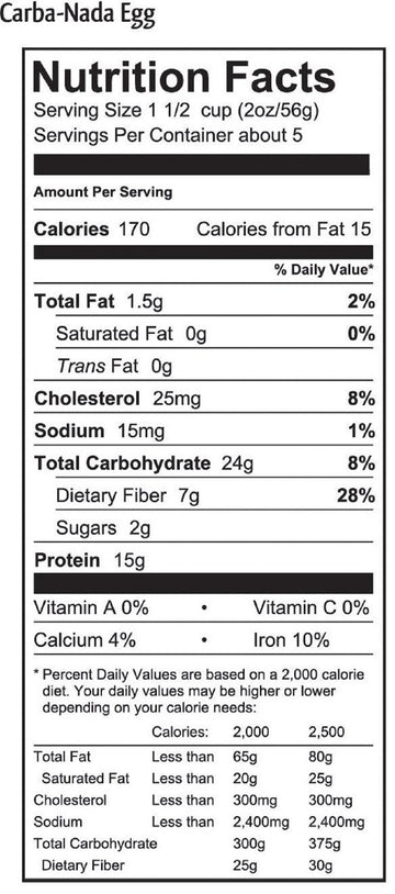 Carba-Nada Fettucine, Roasted Garlic, 10 oz.