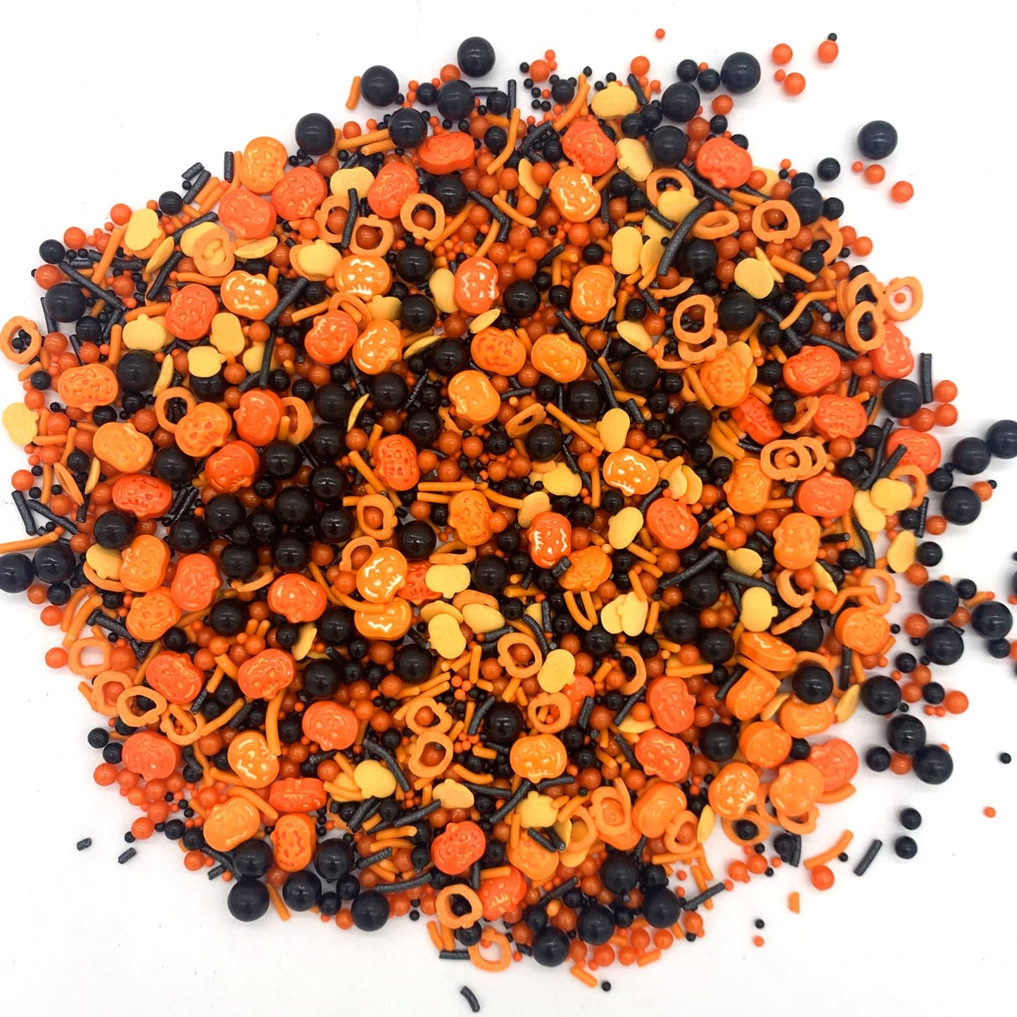 Halloween Sprinkles I 3.5 Oz I Orange And Black Sprinkles I Pumpkin Sprinkles I Cake Cupcake Toppers Cookie Dessert Sprinkles De