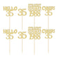 Gyufise 24Pcs Happy 35th Cupcake Toppers Glitter Thirty-five Straight Outta 1988 Cupcake Picks Cheers to 35 Years Birthday Cake