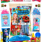 Blue Raspberry Pickle Kit-W/Cotton Candy Crunch-Candy Gift Pouch-(13 Pcs) Birthday Gifts For Kids-Tiktok Trend Items By Food Crush (Blue Raz Pickle Kit)