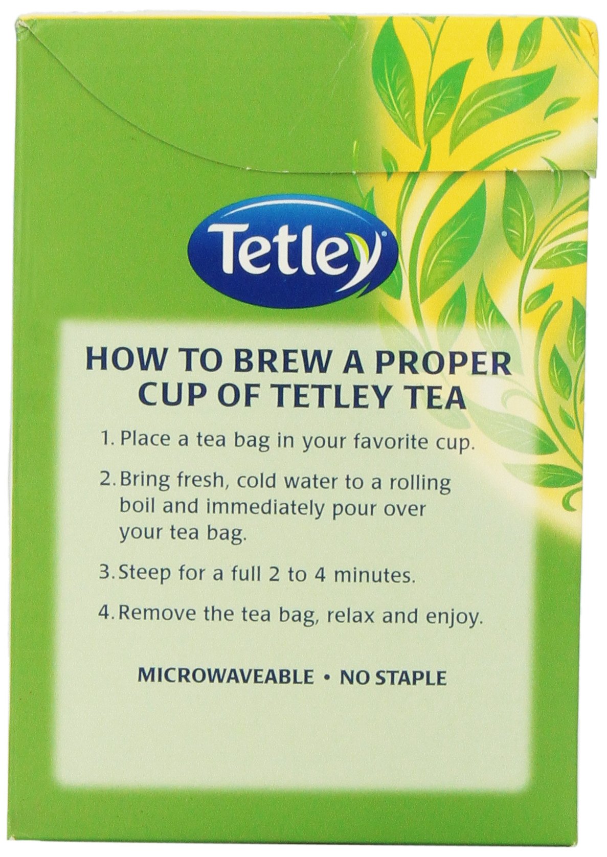 Tetley Green Tea, Honey, 72 Tea Bags | Refreshing, Light Flavor, Natural Ingredients | Ethical Sourcing