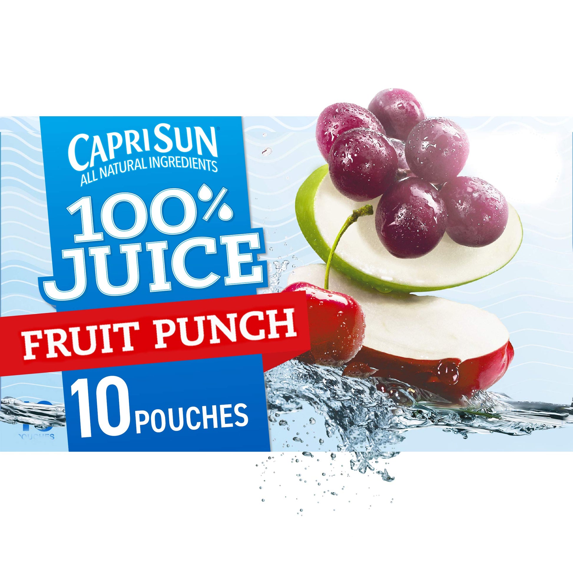 Capri Sun Fruit Punch Juice Pouches - 10 Pack, 6 Fl Oz Each